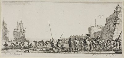 Tafel Zwei aus Verschiedene Einschiffungen von Stefano della Bella