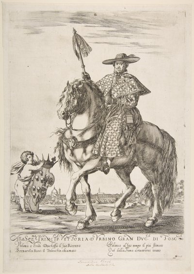 Porträt von Bernardino Ricci, 1637 von Stefano della Bella