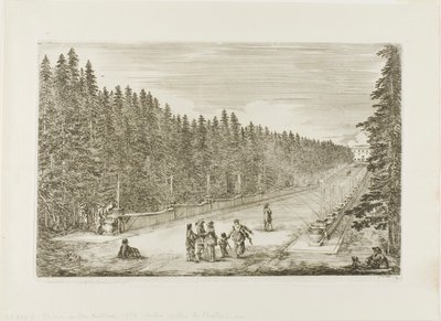 Die Allee der Brunnen von Stefano della Bella