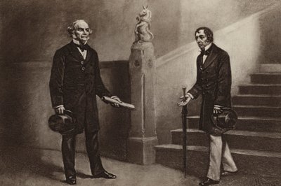 Gladstone und Disraeli, Beaconsfield von Stephen James (after) Ferris