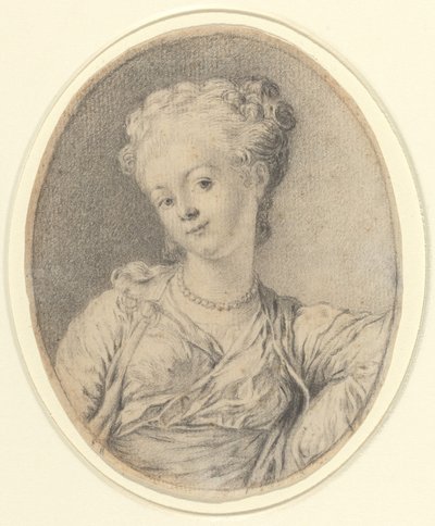 Kopf einer Dame von Style of Gabriel Jacques de Saint Aubin