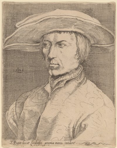 Selbstporträt von Style of Lucas van Leyden after Albrecht Dürer