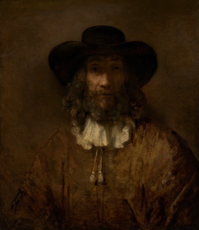 Mann mit Bart von Style of Rembrandt