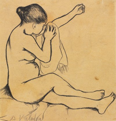 Sitzender weiblicher Akt von Suzanne Valadon
