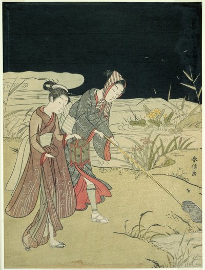 Glühwürmchen fangen von Suzuki Harunobu