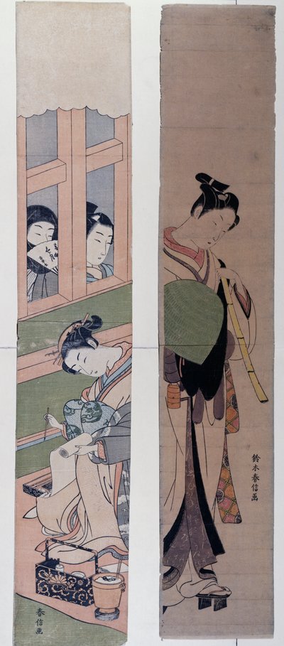 Kurtisanen, von Suzuki Harunobu (1725-1770), Japan von Suzuki Harunobu