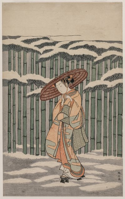 Durch den Bambushain von Suzuki Harunobu