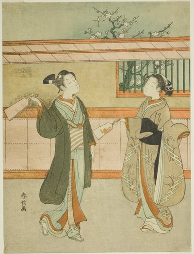 Federballspiel von Suzuki Harunobu