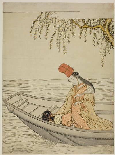 Shirabyoshi-Tänzerin im Asazuma-Boot von Suzuki Harunobu
