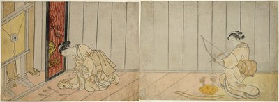 Die Bogenschießgalerie, 1765 von Suzuki Harunobu