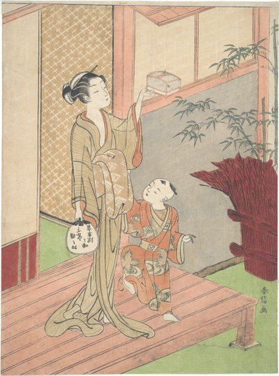 Die eingesperrten Heuschrecken von Suzuki Harunobu