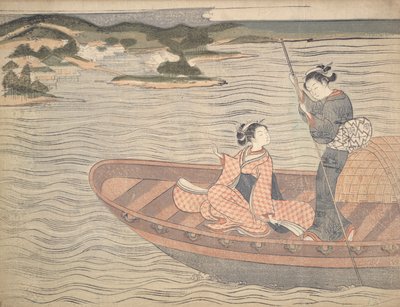 Die Fähre von Suzuki Harunobu