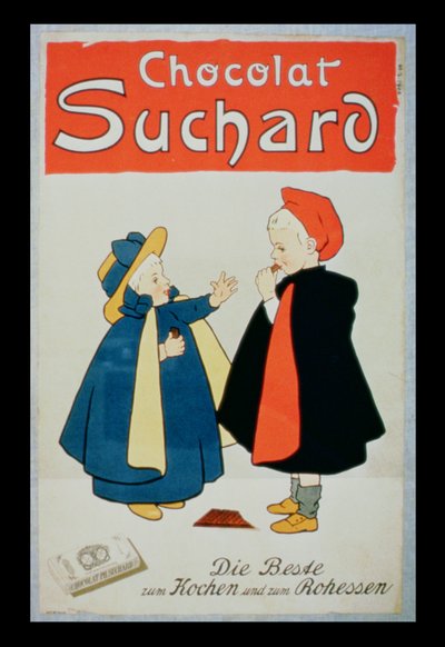 Plakatwerbung für Suchard Schokolade von Swiss School