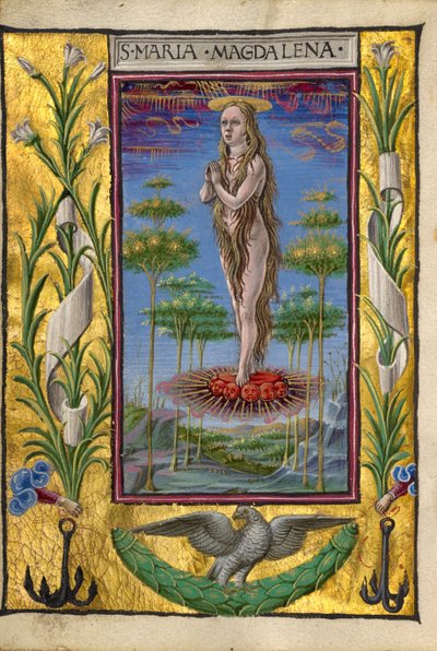 Maria Magdalena in den Himmel getragen von Taddeo Crivelli