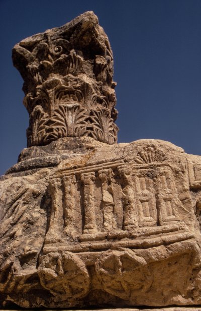Synagogenruinen in Kapernaum, Israel von Ted Spiegel