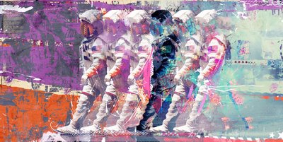 Astronauten-Mondspaziergang, 2015 von Teis Albers