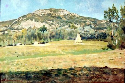 August in Pietramala von Telemaco Signorini