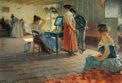 Morgentoilette von Telemaco Signorini