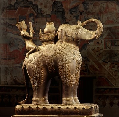 Lanna Bronze Elefant von Thai School