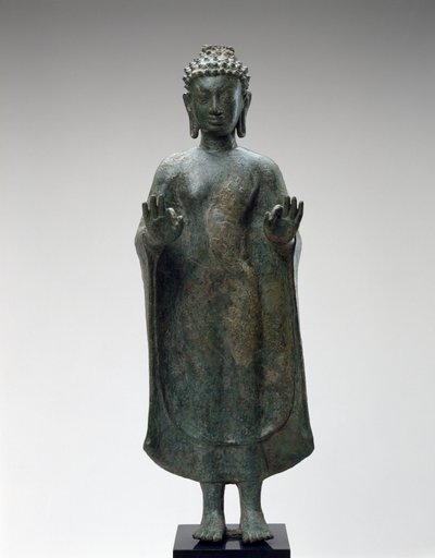 Stehender Buddha, spätes 8. Jahrhundert von Thai School