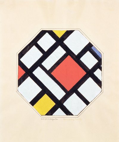 Studie für eine Komposition, 1923 von Theo van Doesburg