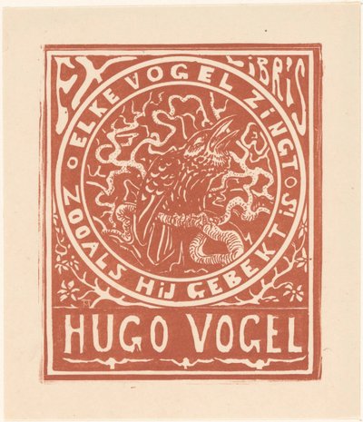 Ex Libris von Hugo Vogel von Theo van Hoytema