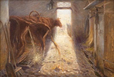 Kuhstall auf der Insel Saltholm von Theodor Philipsen