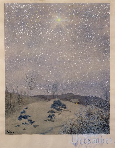 Dezember von Theodor Kittelsen