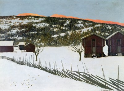 Wintermorgen von Theodor Kittelsen