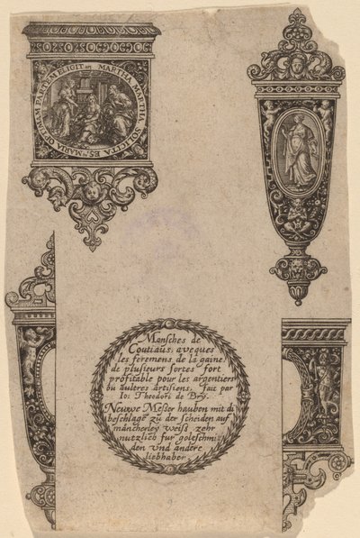 Ornament für Messergriff von Theodor de Bry