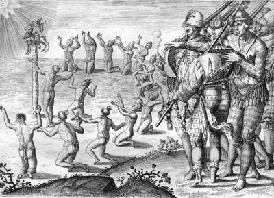 Stamm der Timucua-Indianer von Theodor de Bry