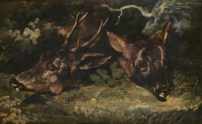 Köpfe von Rehen, 1815 von Theodore Gericault