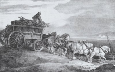 Der Kohlenwagen von Theodore Gericault