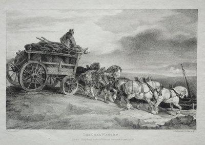 Der Kohlenwagen, 1821 von Theodore Gericault