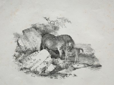 Die Stute und ihr Fohlen von Theodore Gericault