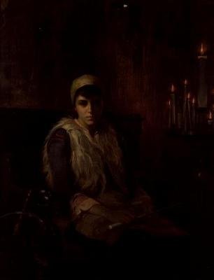 Eine Opferkerze von Theodore Jacques Ralli