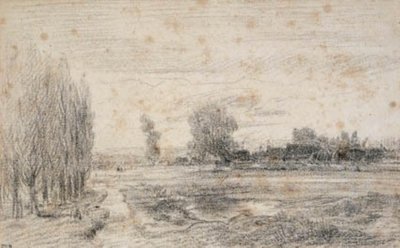 Die Ebene bei Selon in Berri? von Theodore Rousseau