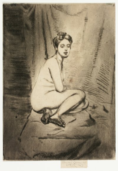 Figur einer kauernden Frau von Theodore Roussel