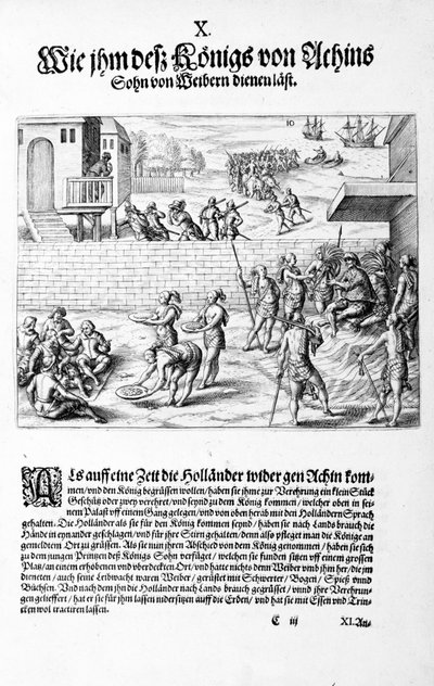 Opfergaben für den König, 1606 von Theodore de Bry