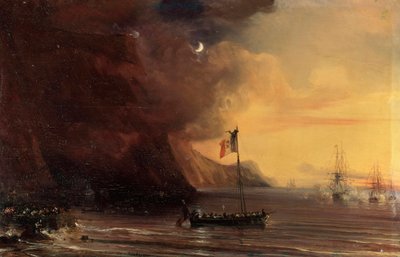Transport mit Napoleons Leichnam von Jean Antoine Theodore Gudin