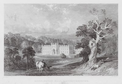 Donnington Hall, Leicestershire (Stich) von Thomas (after) Allom