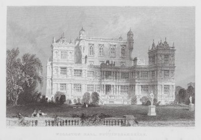 Wollaton Hall, Nottinghamshire (Gravur) von Thomas (after) Allom