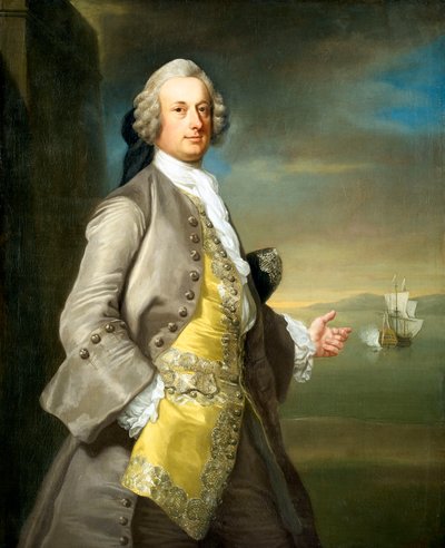 Kapitän Richard Chadwick (gest. 1748) von Thomas (attr.to) Hudson