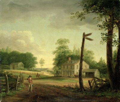 Wayside Inn auf dem Weg nach Philadelphia von Thomas Birch