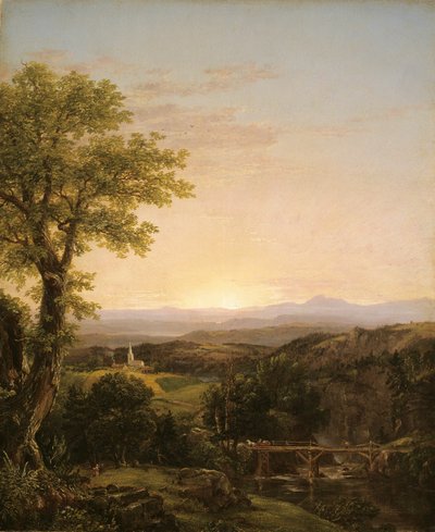 Neuengland-Landschaft von Thomas Cole