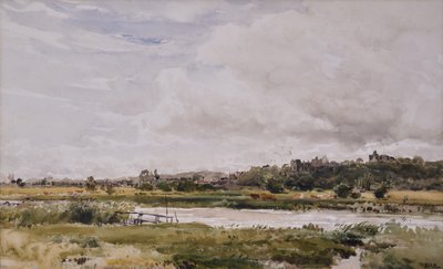 Landschaft, Fluss im Vordergrund von Thomas Collier