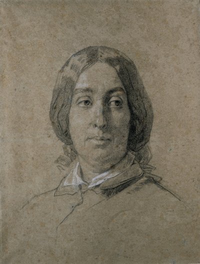 Porträt von George Sand von Thomas Couture