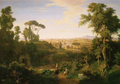 Ein Blick auf Rom und die Campagna von Thomas Dessoulavy