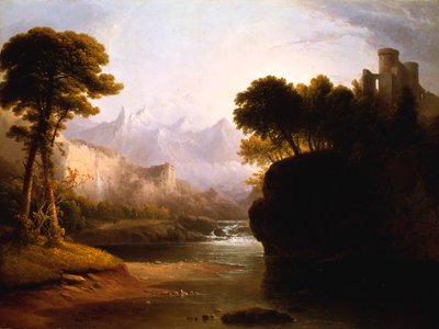Fantasievolle Landschaft, 1834 von Thomas Doughty