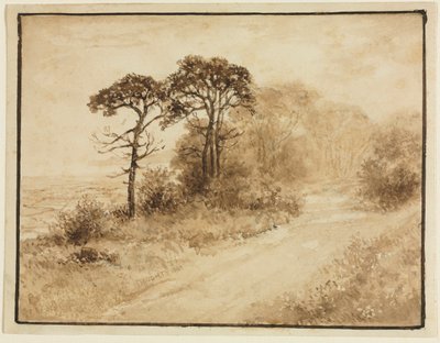 Landschaft mit gewundener Straße, 1833 von Thomas Doughty